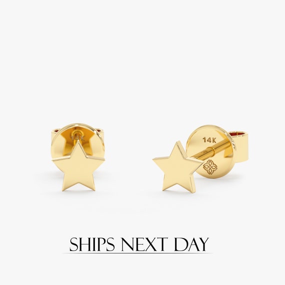 Buy Rose Gold Plated Star Huggie Earrings - Accessorize India
