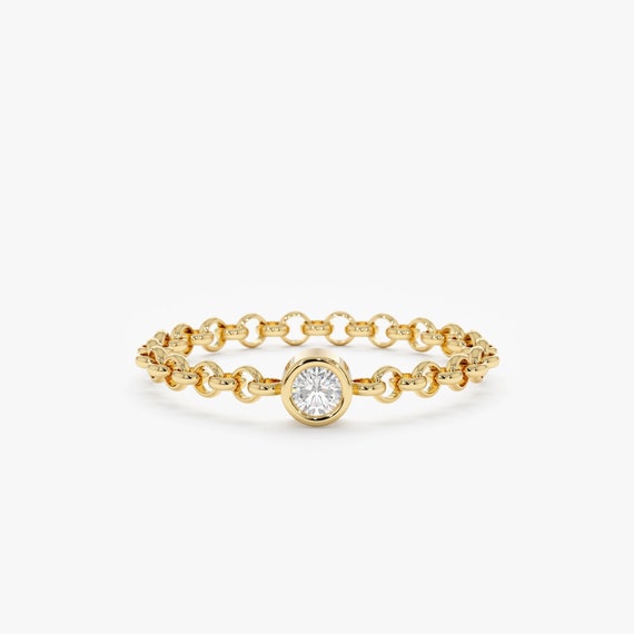 Dainty chain hotsell ring