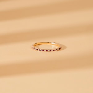 ruby and diamond eternity band