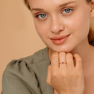 july birthstone natural ruby ring in 14k gold
