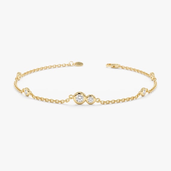 Dana Rebecca Designs Melody Eden Gold Bar Tennis Bracelet - White Gold –  Springer's