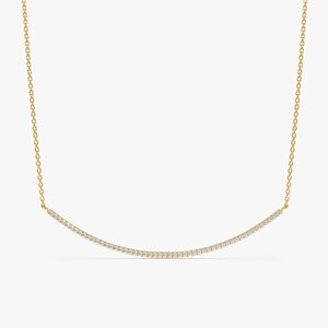 Diamond Bar Necklace