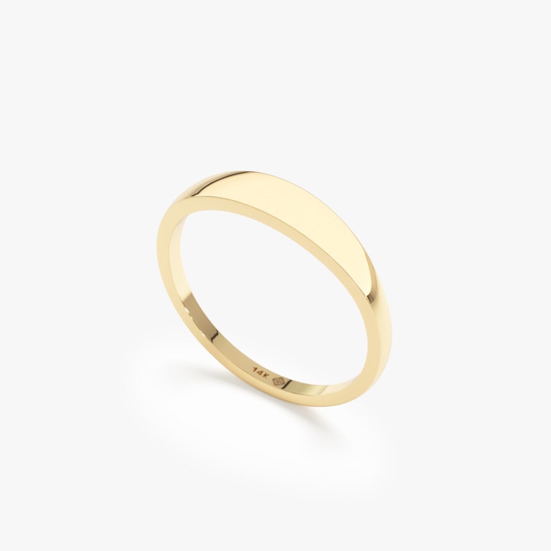 ethically sourced minimalist dome band in 14k or 18k gold