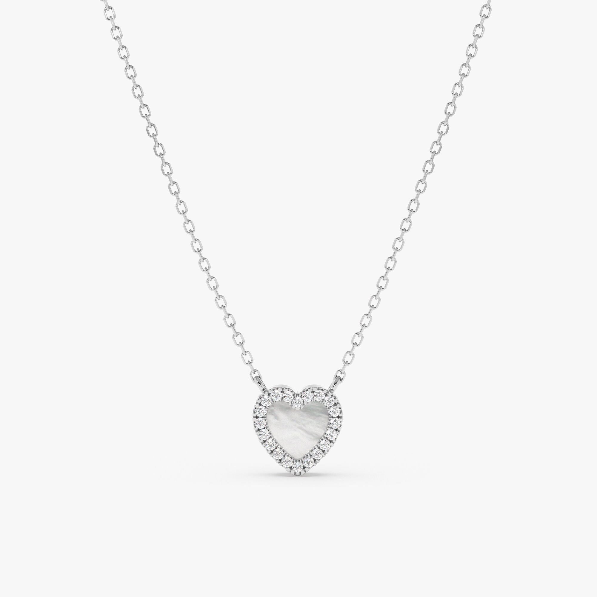 【TATIANA】Mother of Pearl Heart Pendant Necklace NZ2433 MUSINSA | TATIANA (Silver 925) Mother of Pearl Heart Pendant