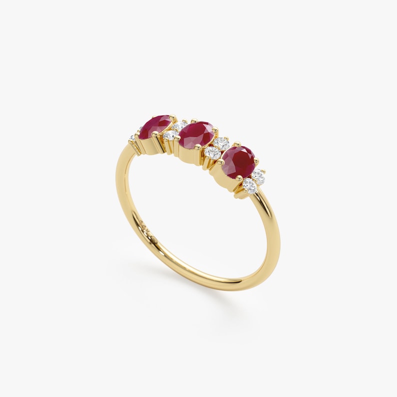 elegant ruby ring with diamonds