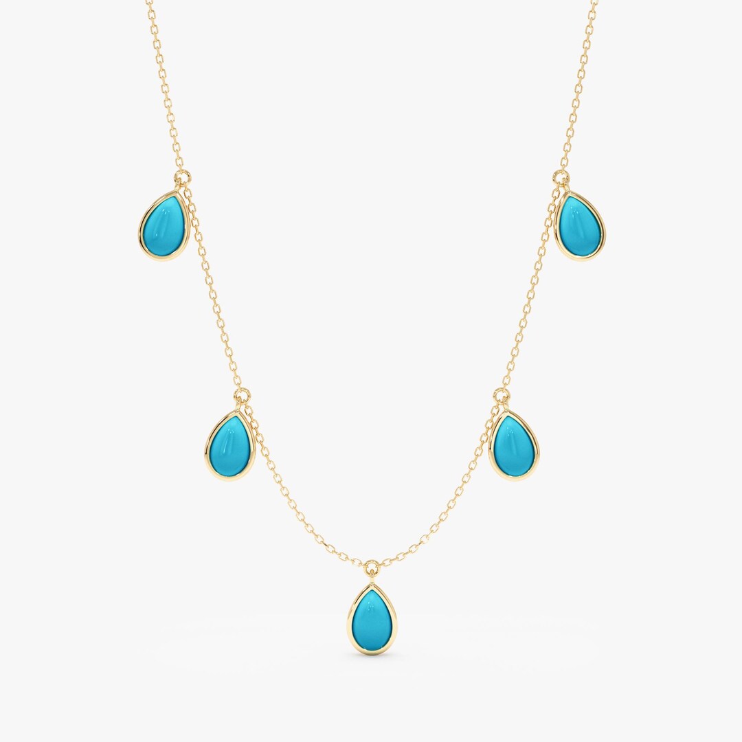 Collier De Superposition Turquoise - Neuf Avec étiquettes - Longueur Variable