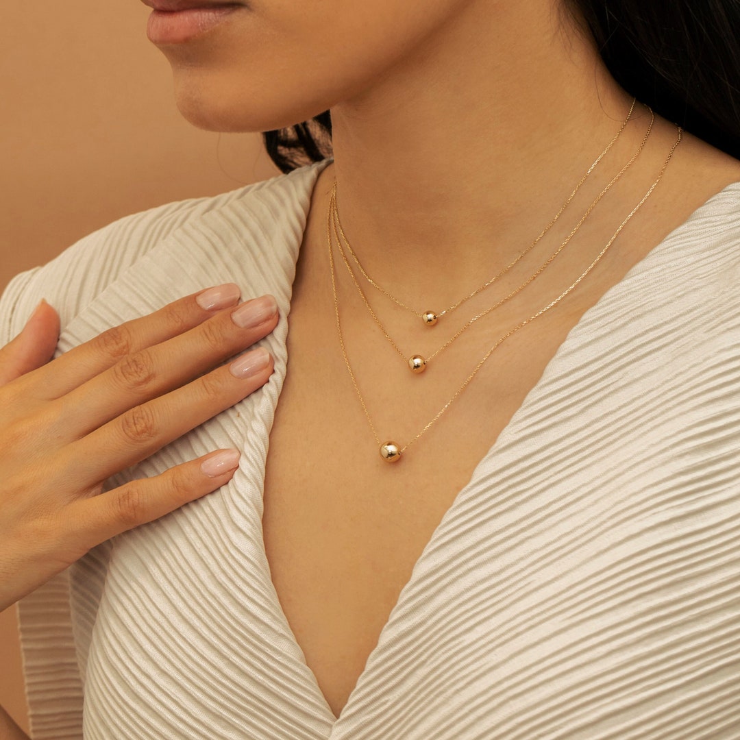 M MOOHAM Collana Iniziale Esagonale Oro Per Donne – Gioiello Minimalista Regalo Per Ragazze E Mamme - 3