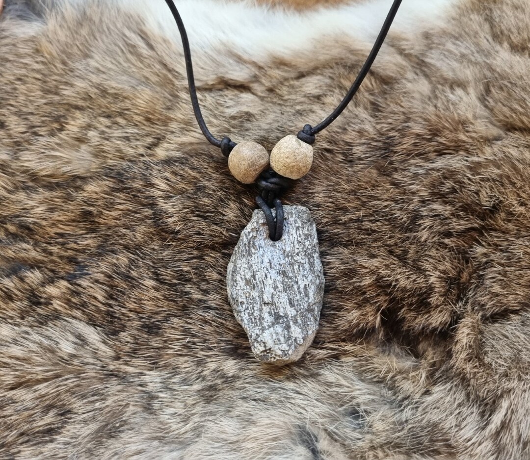 Caveman Fossil Necklace Etsy UK