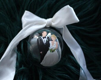 Hand Painted Clear Ornament