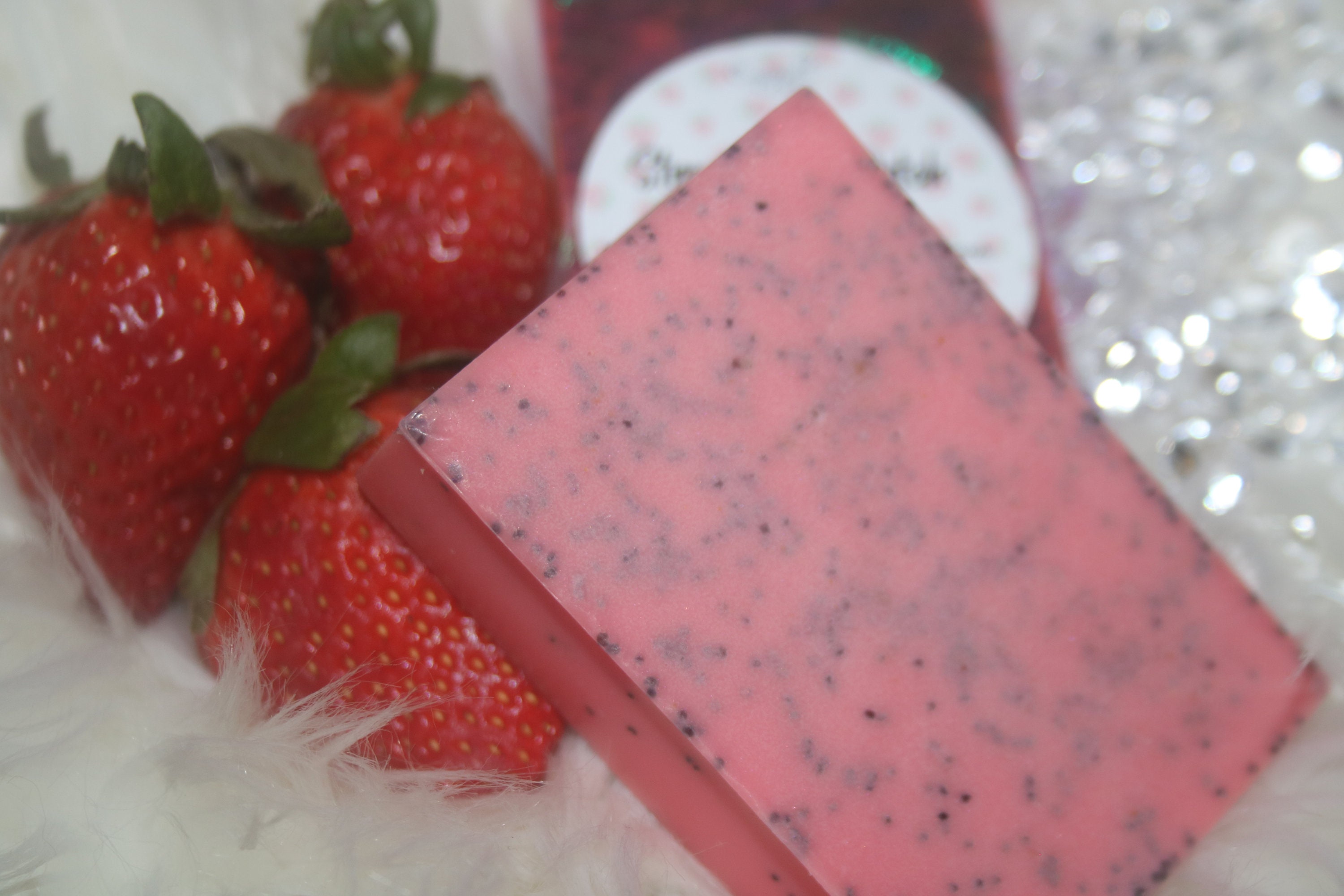 Strawberry Scented Bar Soap Etsy