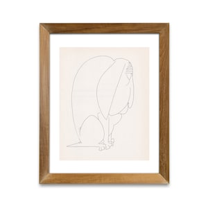St. Bernard dog 1958 original vintage art print dog cartoon art print wall decor antique art print