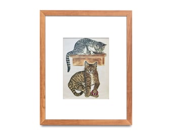 1950s Gladys Emerson Cook Cat Art Print, Orange Tabby Wall Decor
