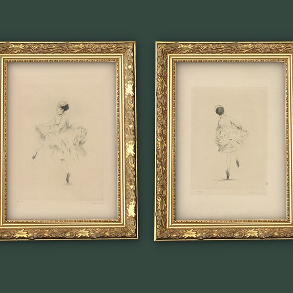 Vintage French Ballet Print Set, 1922 Dance Art (Digital Download)