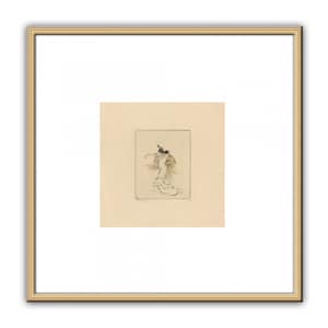 square vintage art REPRODUCTION, vintage dance woman, wall art prints, 8&quot;x8&quot;, 5&quot;x5&quot;