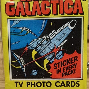 1978 Battlestar Galactica TV Trading Cards Vintage Sealed Wax Pack