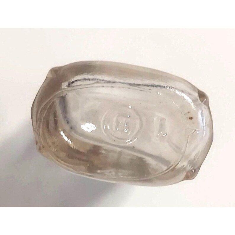 Vintage Glass Baby Doll Bottle Embossed Dog Wetting Toy Etsy