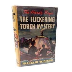 Flickering Torch Mystery Hardy Boys hb/dj book Franklin Dixon #22 Early edition printing