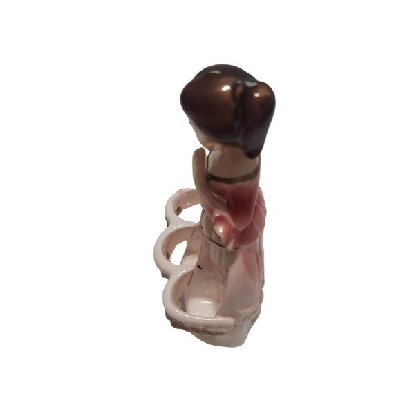Chadwick Lady Pink LIPSTICK HOLDER Ceramic Holds … - image 10