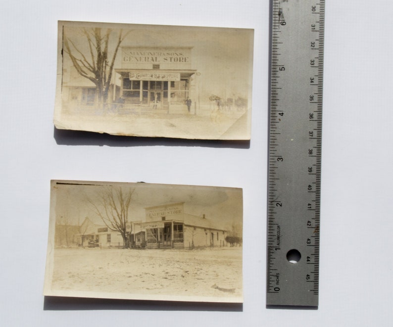 2 Photographs PHOTO MAXEINER & Sons General Store Alton Dorchester