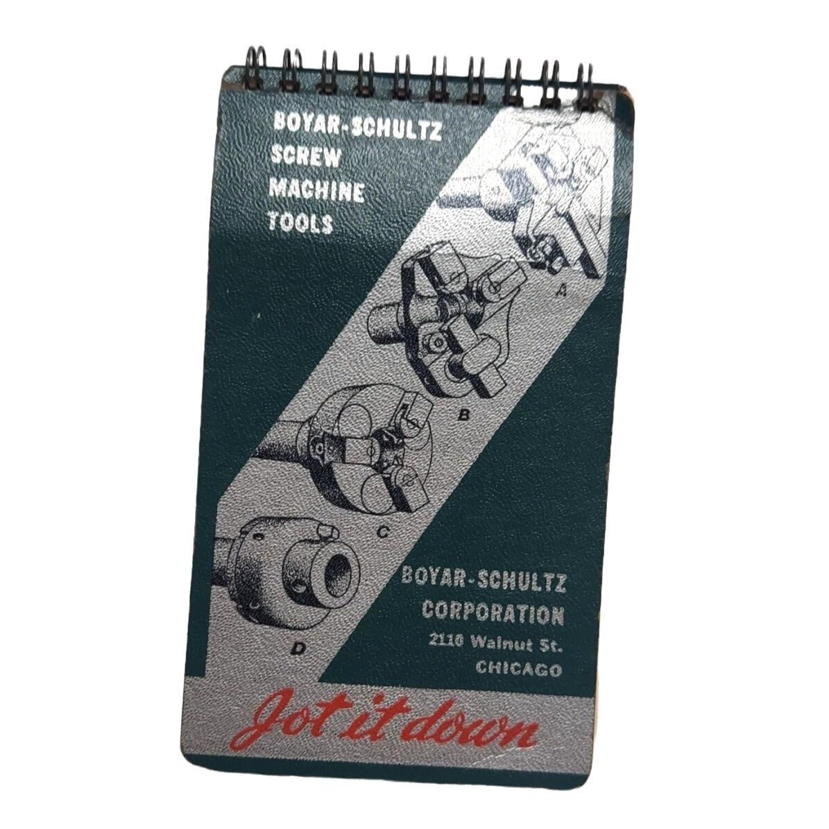 Boyar Schultz Screw Machine Tools Advertising Notepad Pocket size Chicago Ephemera