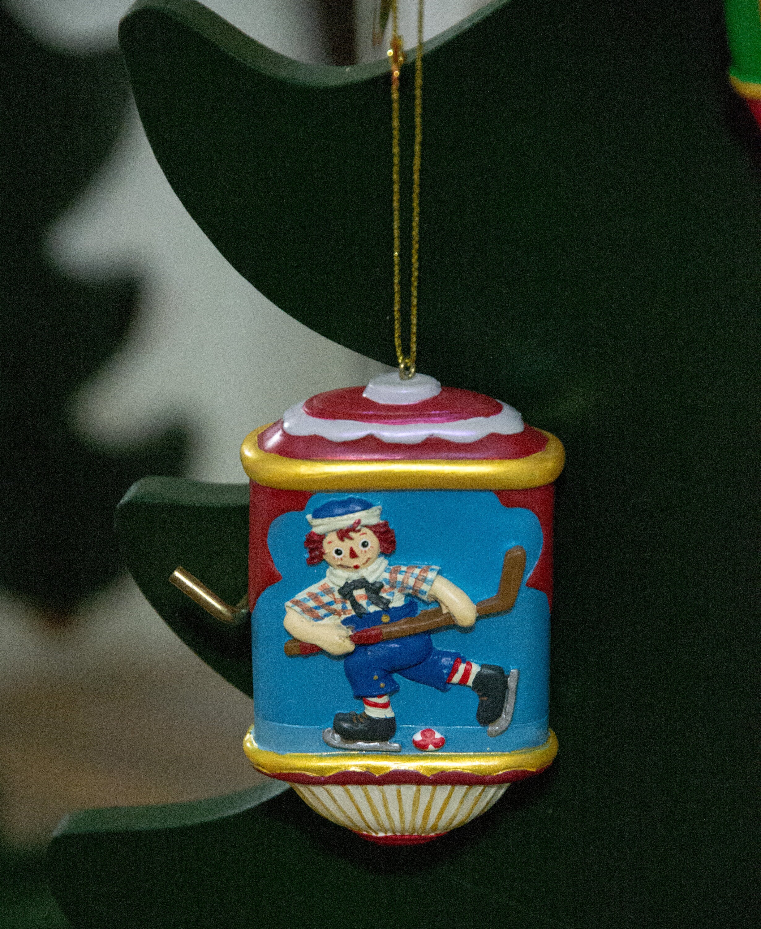 5 RAGGEDY ANN ANDY Christmas Ornaments Danbury Mint Holiday Tree Doll