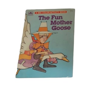 1978 Golden The Fun Mother Goose Nursery Rhyme Coloring Activity Book