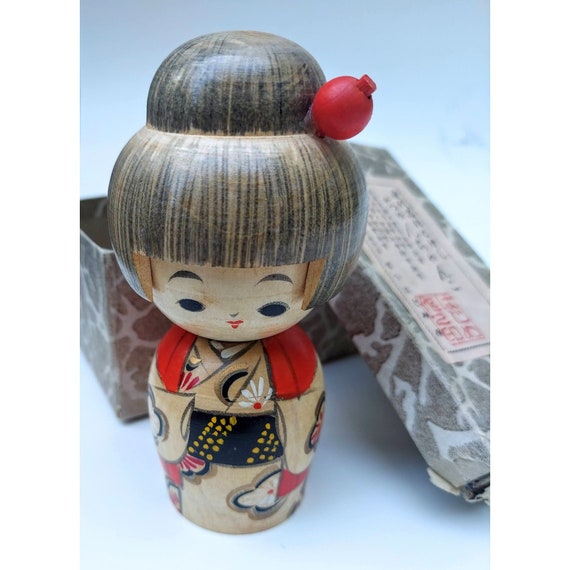 Wooden geisha doll sales