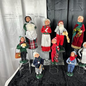 Vintage Byers&#39; Choice Carolers Collection of 9, Children to Adults