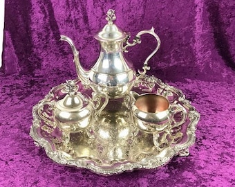 Silverplate English Silver Tea Set