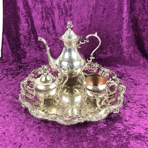 Silverplate English Silver Tea Set
