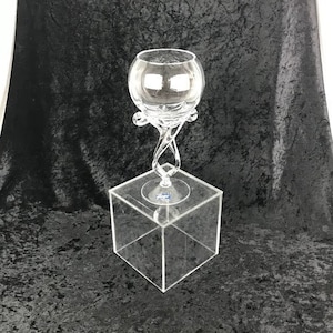 Stunning Hand Blown Crystal Vase / Centerpiece, Alicja Made In Poland