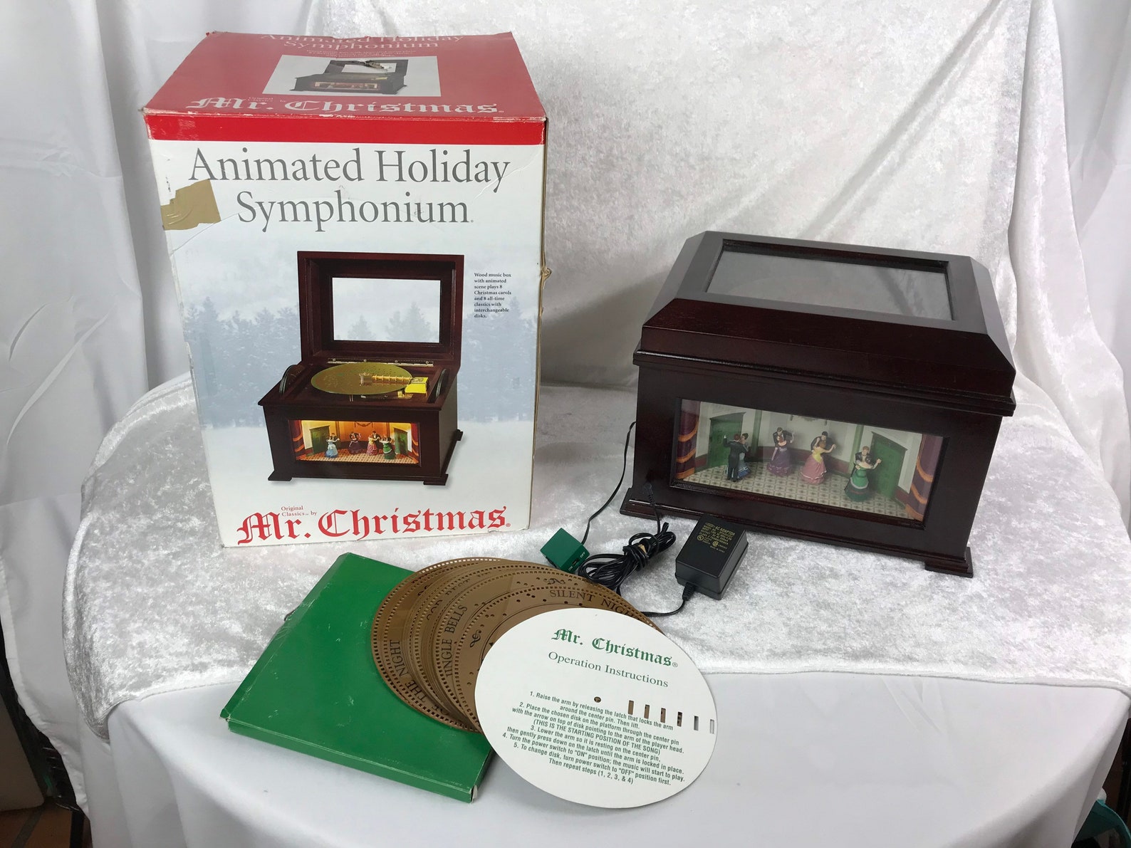 Vintage Mr Christmas Animated Holiday Symphonium Music Box w/ Etsy Mr Christmas Music Box