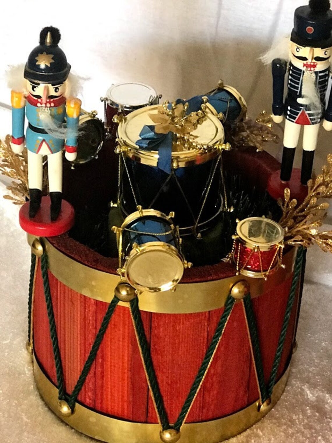 Set of Decorative Nutcrackers With Drums Etsy