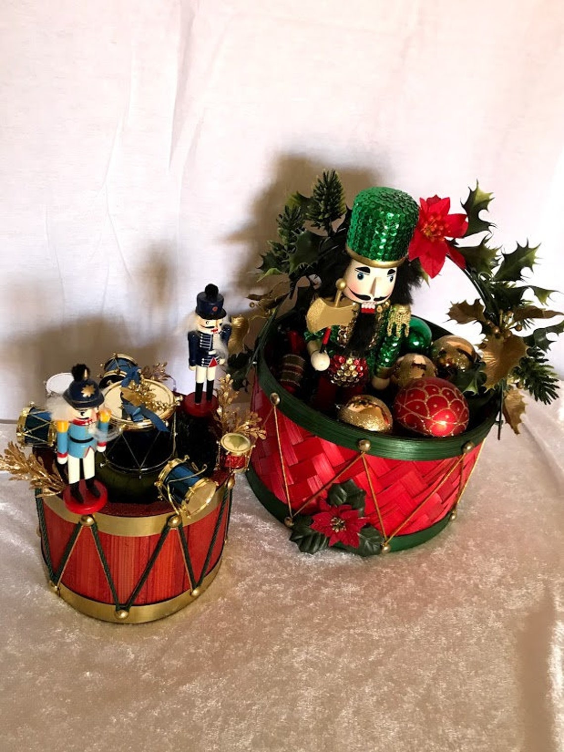 Set of Decorative Nutcrackers With Drums Etsy
