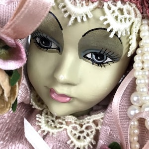 Gorgeous Show-Stoppers Doll in Soft Pink Velvet Jumpsuit with Lace Edging, 344/500