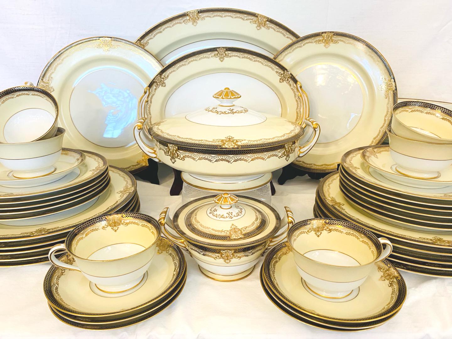 Elegant Noritake Valiere #4981 Dinnerware, Service for 12 - Etsy