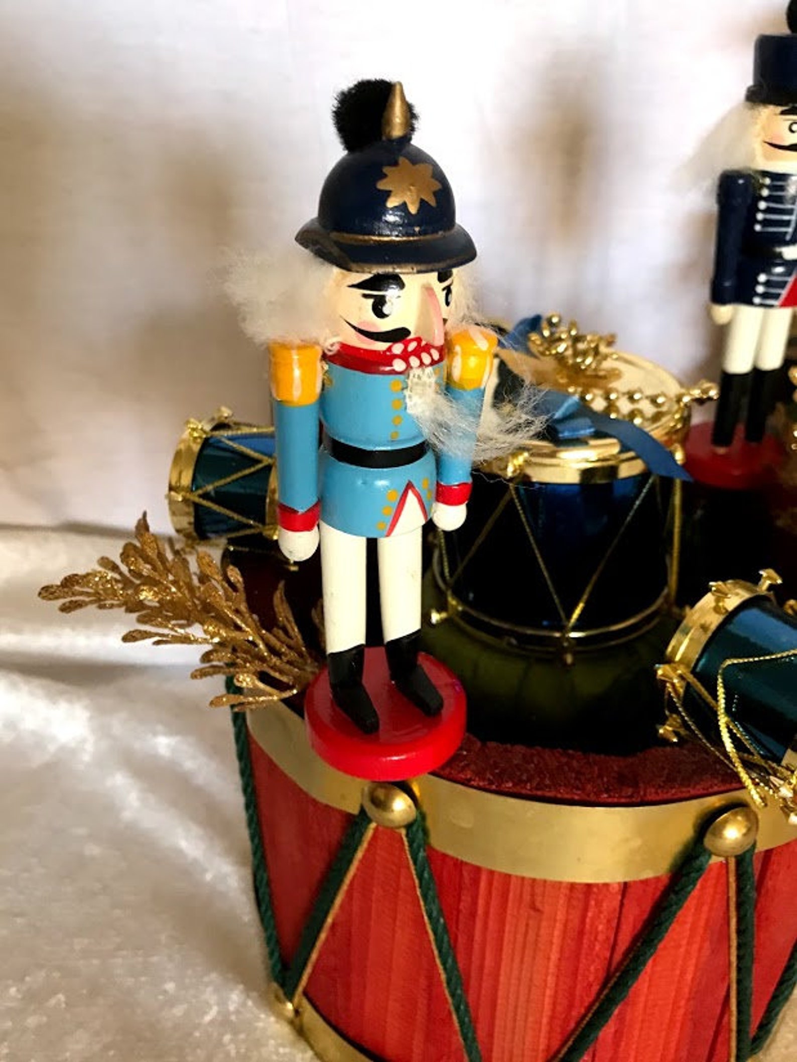 Set of Decorative Nutcrackers With Drums Etsy
