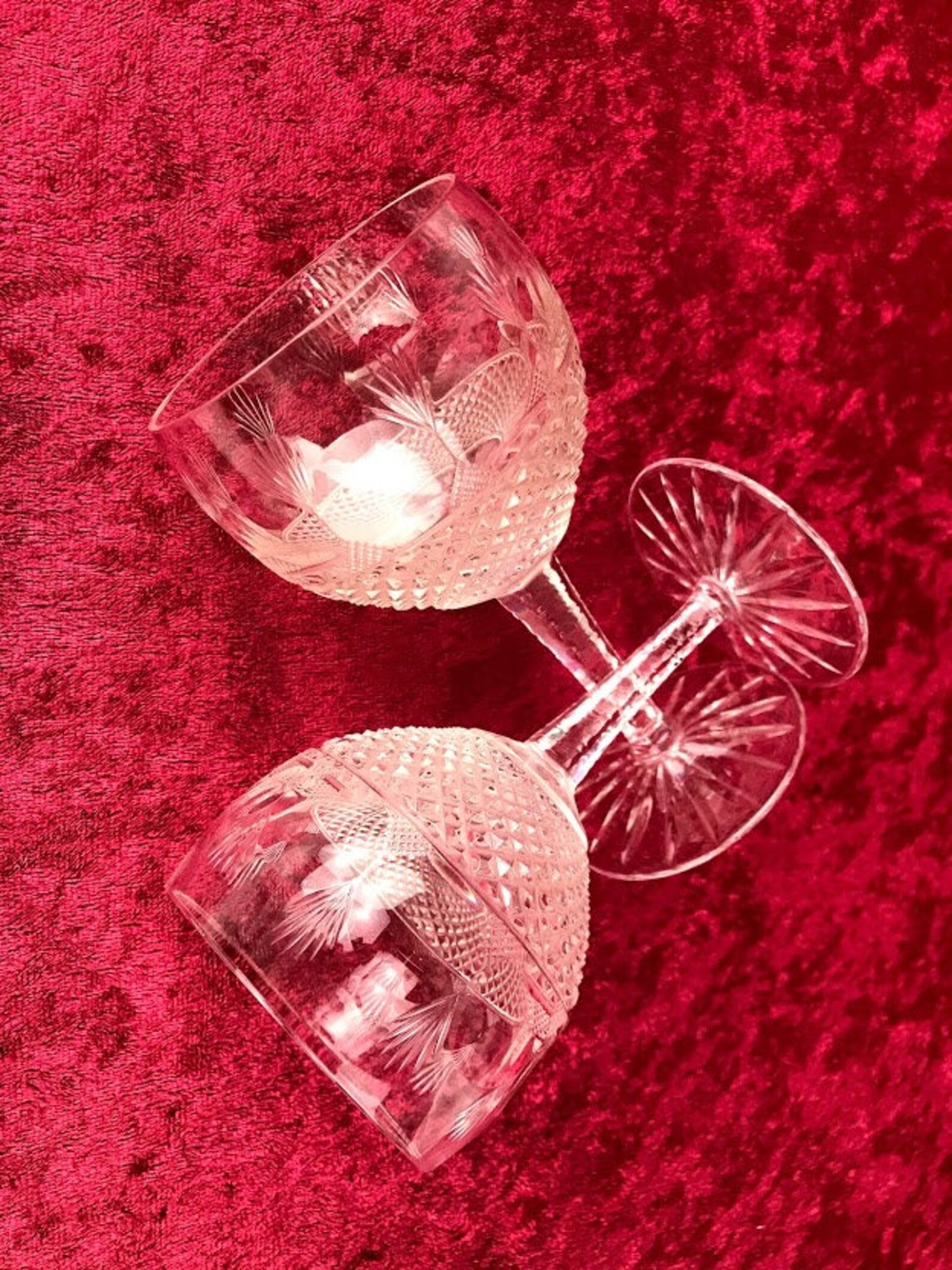 Rare Tiffany by Gilbert Wine Glasses Etsy