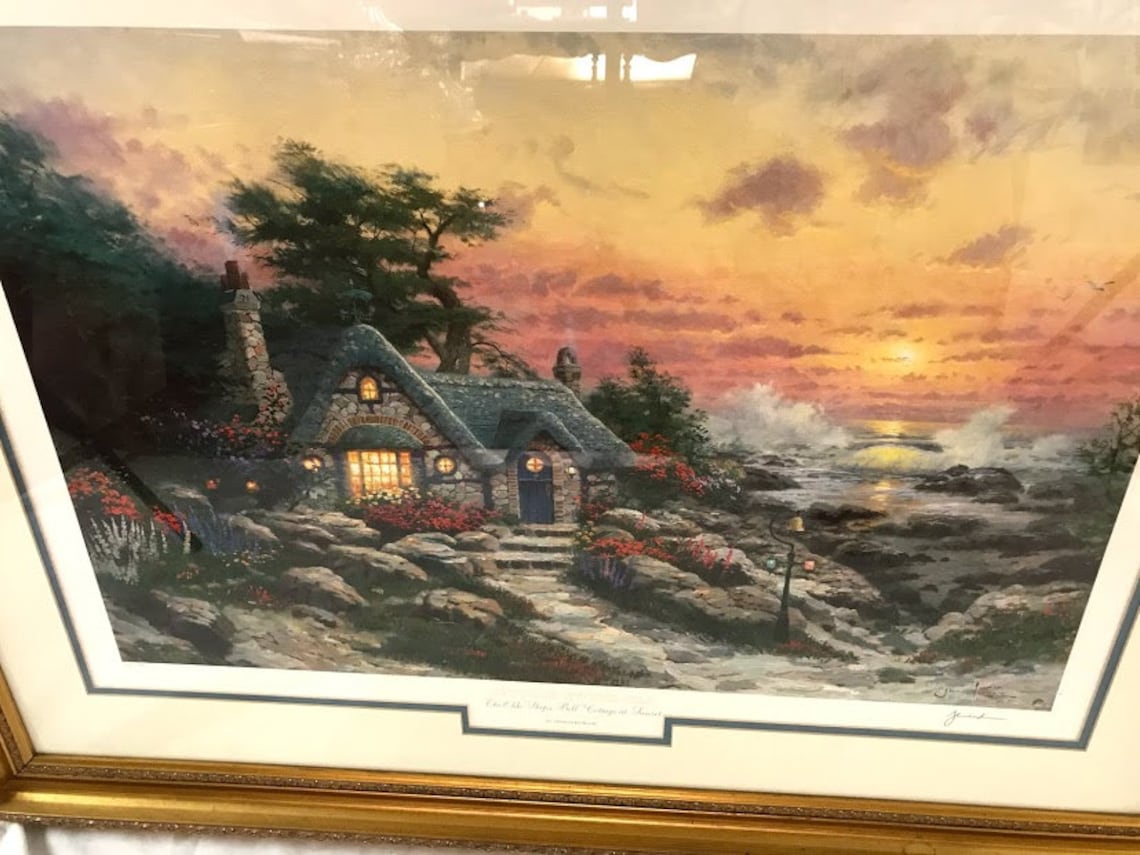 Thomas Kinkade Signed and Numbered cottage by the Sea Etsy
