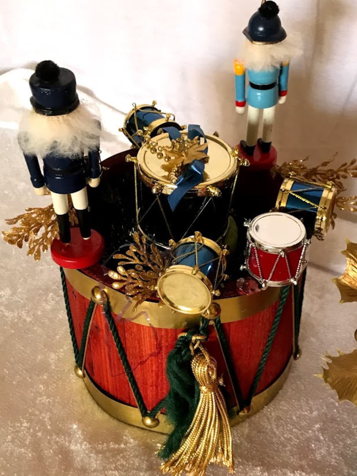 Set of Decorative Nutcrackers With Drums Etsy