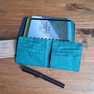 Nachhaltiger handgefertigter Kartenhalter aus waschbarem Papier, anpassbare Visitenkartenhülle, umweltfreundliches Geschenk für einen Reisenden