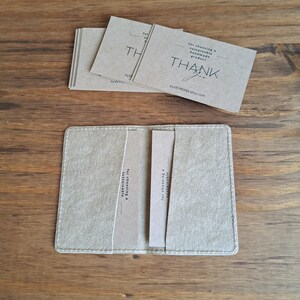 Petit porte-carte minimaliste personnalisable, fait main en papier lavable, Etui pour cartes de visites, Cadeau pour elle, Cadeau pour lui CORDA