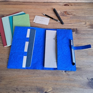 Veganer Notizbucheinband, handgefertigt aus waschbarem Papier, viele Größen und Farben, anpassbares Geschenk zum Schulanfang