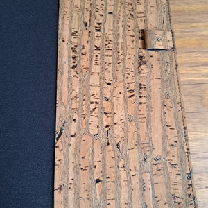 Copertina del taccuino minimalista realizzata a mano con tessuto di sughero, Pronta per la spedizione LETTER SIZE / JADE