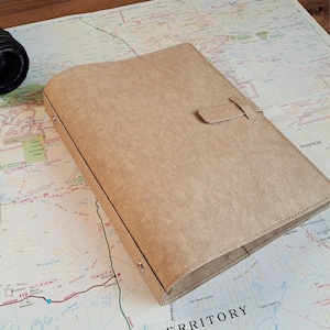 Raccoglitore ad anelli fatto a mano in carta lavabile, formati A4, A5, A6, diverse varianti, organizer per documenti, regalo personalizzato