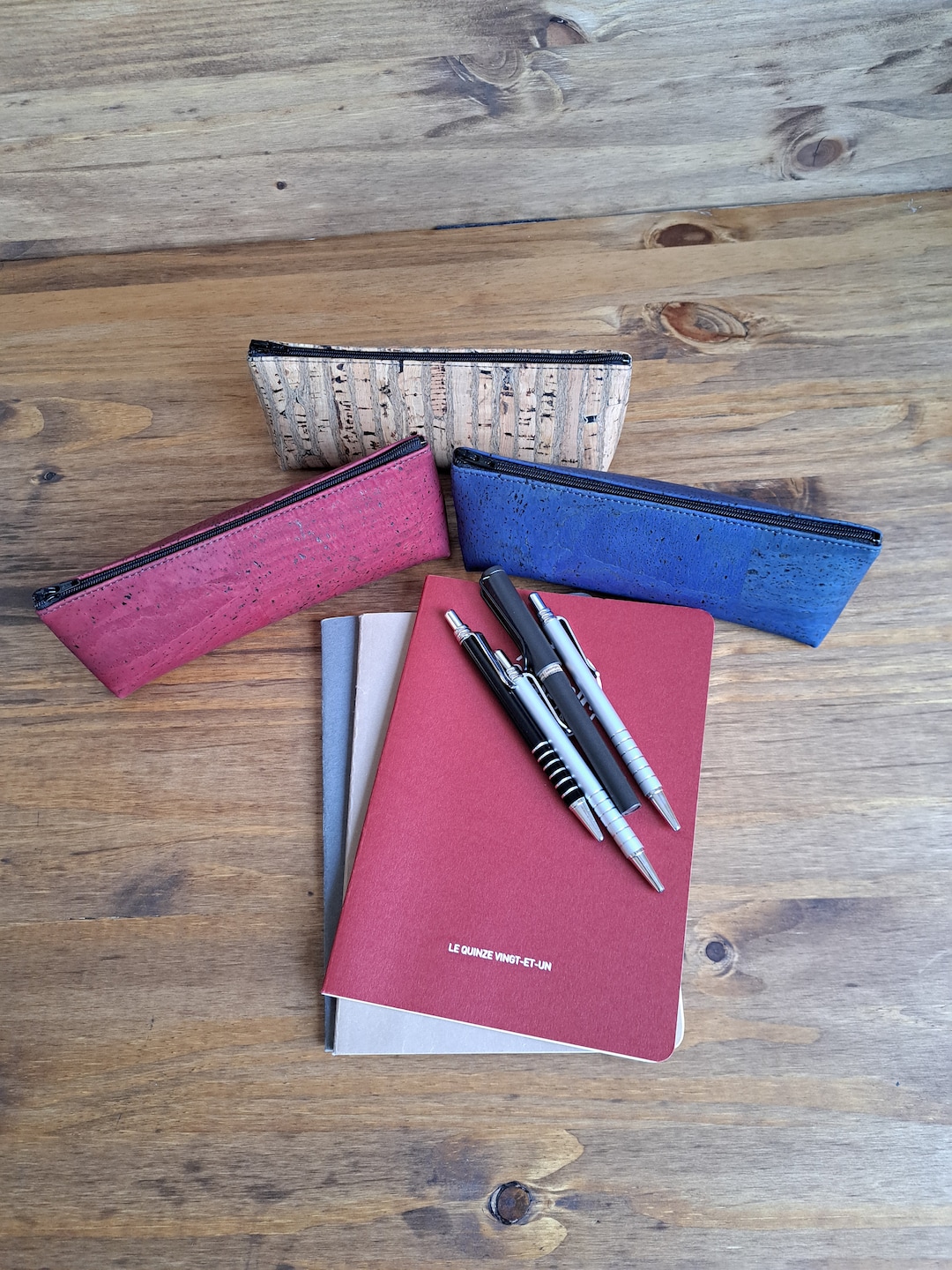 Handmade Fountain Pen Holder Made of Cork Fabric Several Etsy