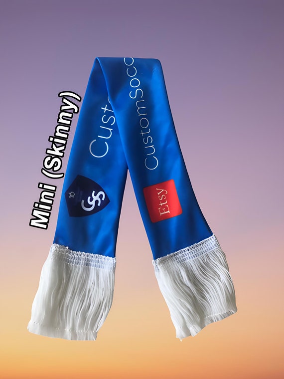 Mini (skinny) Custom Soccer Scarves - Low Minimum! - Etsy