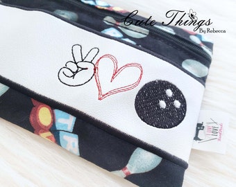 Peace Symbol Pattern Canvas Change Coin Purse Assorted Money Bag With Zip