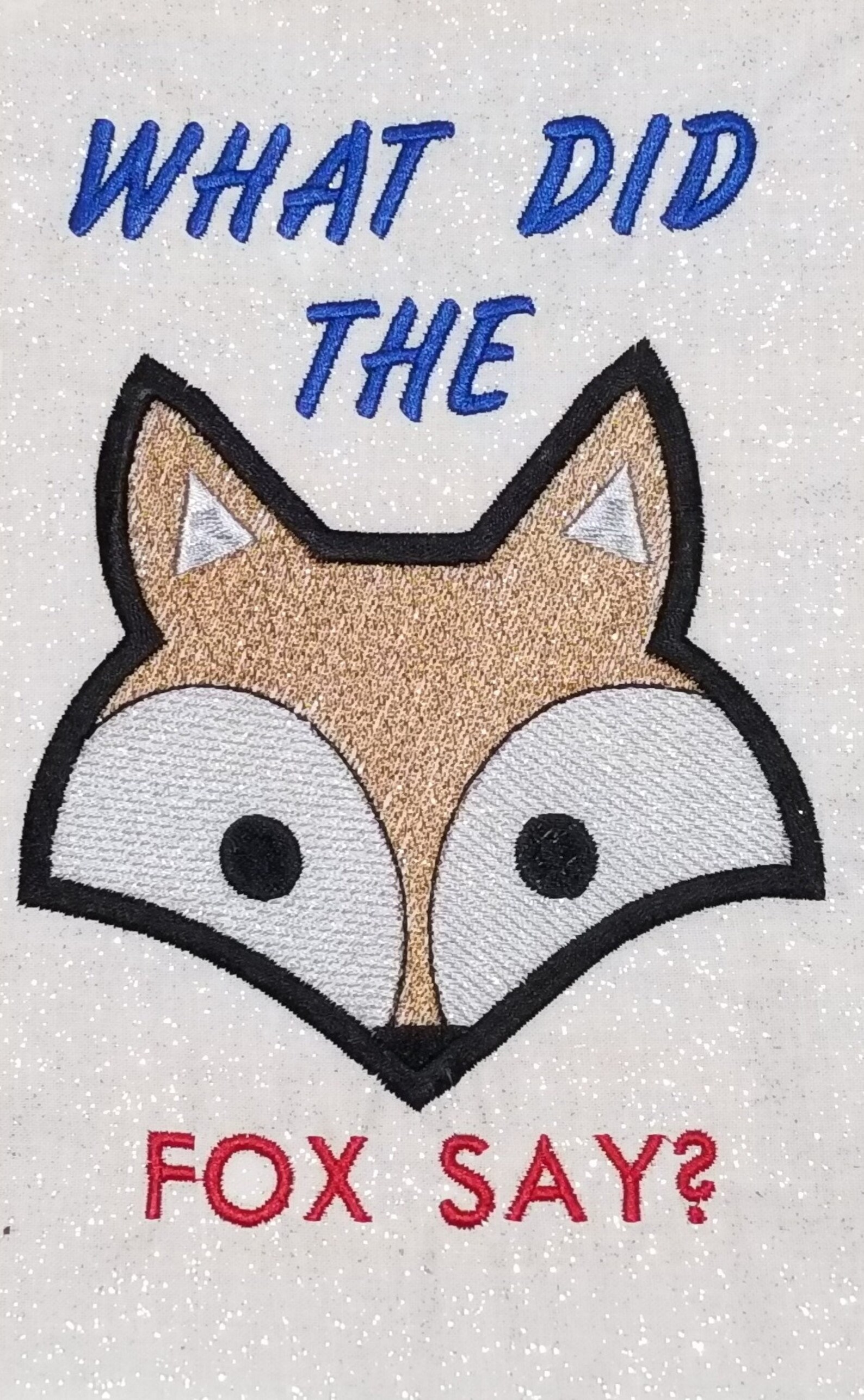 What did the fox say fox face digital embroidery file 4x4 etsy uk