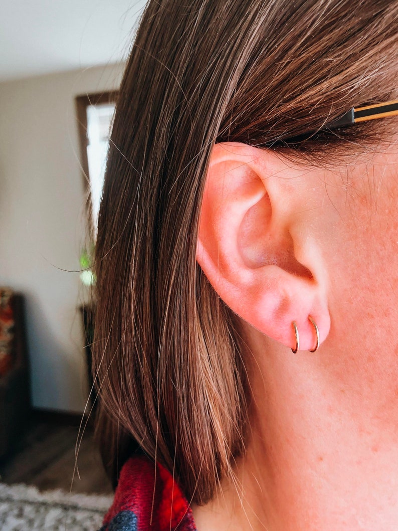 Spiral earrings twist earrings backless earrings minimalist Etsy